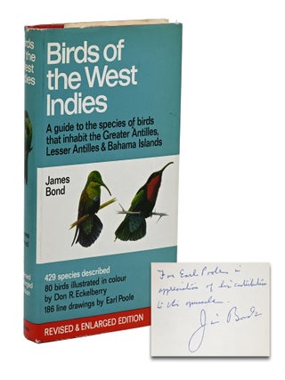 Item #140950123 Birds of the West Indies. James Bond, Earl Poole, D. R. Eckelberry