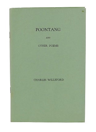 Item #150418001 Poontang and Other Poems. Charles Willeford