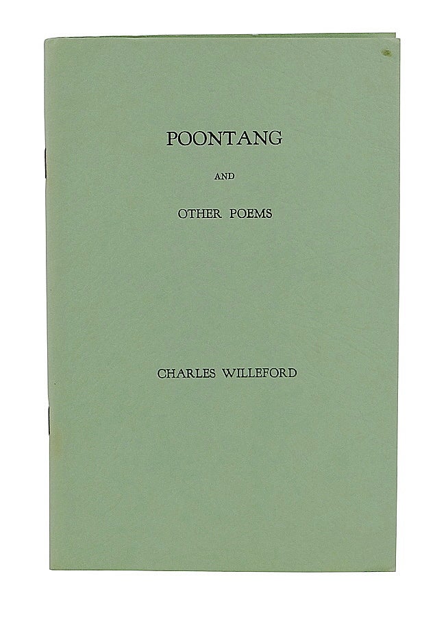 Item #150418001 Poontang and Other Poems. Charles Willeford.