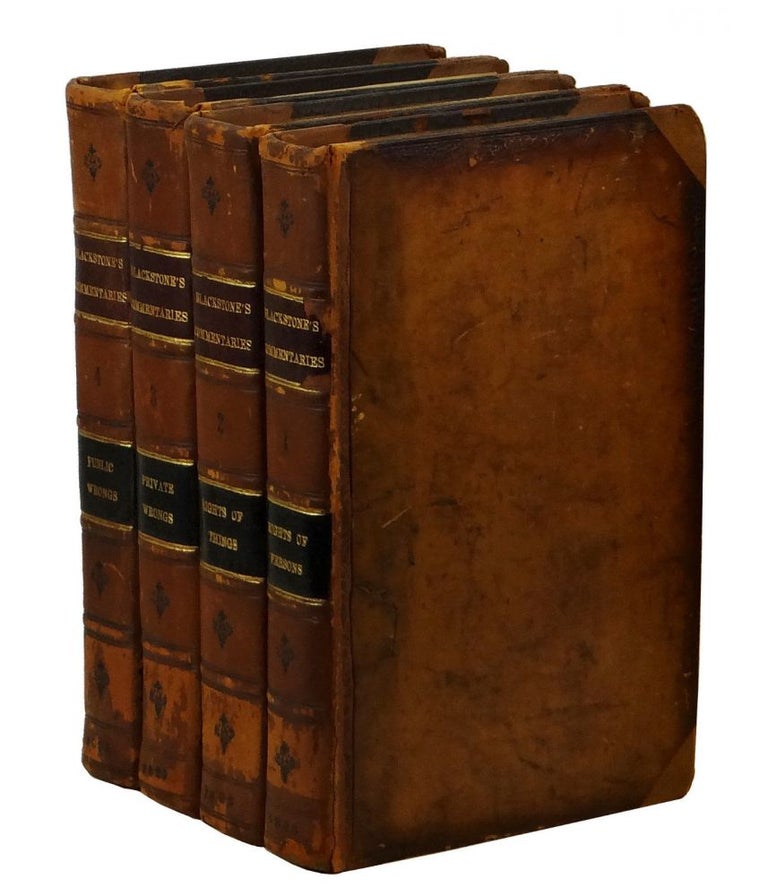 Item #150806006 Commentaries on the Laws of England. In Four Books. William Blackstone, John Taylor Coleridge.