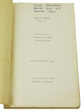 Theory of Deduction: Parts I-IV