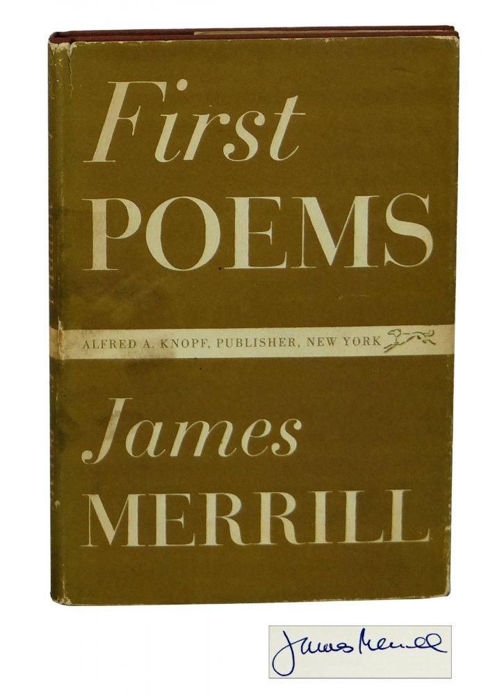 Item #151125008 First Poems. James Merrill.