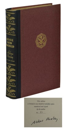 Item #160304001 Brave New World - Signed Limited Edition. Aldous Huxley