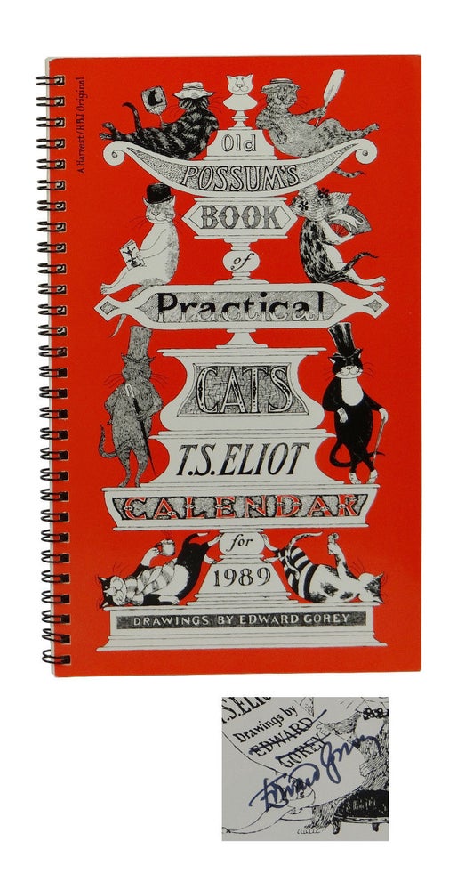 Item #161029003 Old Possum's Book of Practical Cats Calendar for 1989. Edward Gorey.