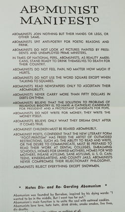 The Abomunist Manifesto
