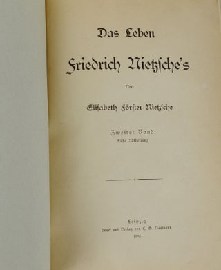 Das Leben Friedrich Nietzsche's