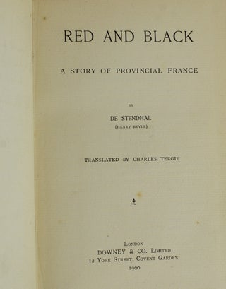 Red and Black: A Story of Provincial France