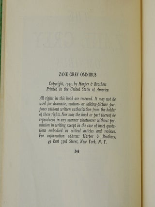 Zane Grey Omnibus
