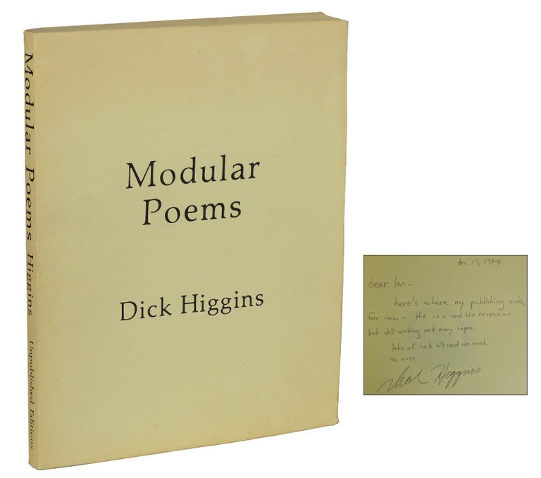 Item #171120004 Modular Poems. Dick Higgins.