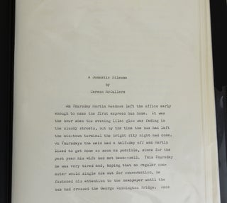 Original Typescript for "A Domestic Dilemma"