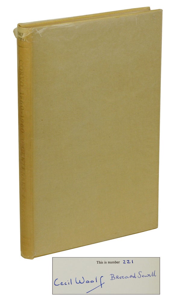 Item #180206003 Corvo 1860-1960 Centenary Essays. Cecil Woolf, Brocard Sewell.