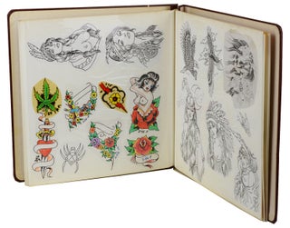 [Tattoo Flash Art] 1970s sample book with approximately 200 designs for tattoos