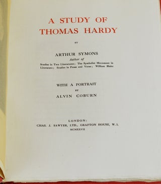 A Study of Thomas Hardy