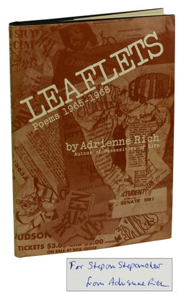Item #180618005 Leaflets: Poems 1965-1968. Adrienne Rich