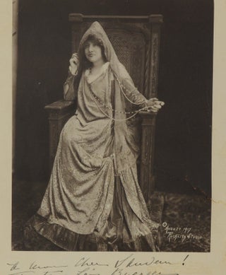 Signed framed photo of Sarah Bernhardt