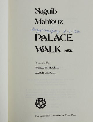 Palace Walk: The Cairo Trilogy I