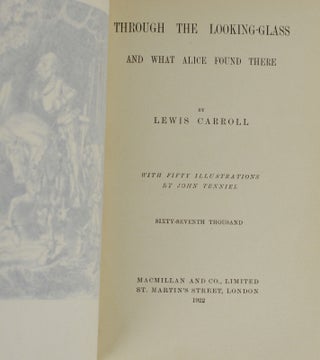 Alice's Adventures in Wonderland & Through the Looking-Glass and What Alice Found There (Bound by Sangorski and Sutcliffe)