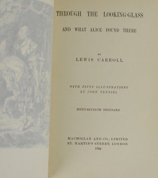 Alice's Adventures in Wonderland & Through the Looking-Glass and What Alice Found There (Bound by Sangorski and Sutcliffe)