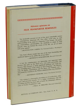 Felix Frankfurter Reminisces